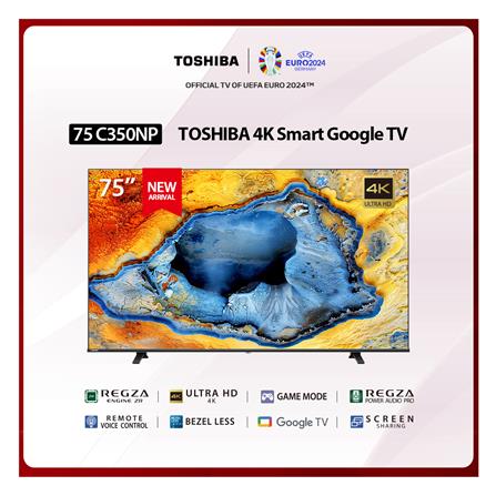 ทีวีแอลอีดี 75 นิ้ว TOSHIBA (4K, LED, GOOGLE TV) 75C350NP_3