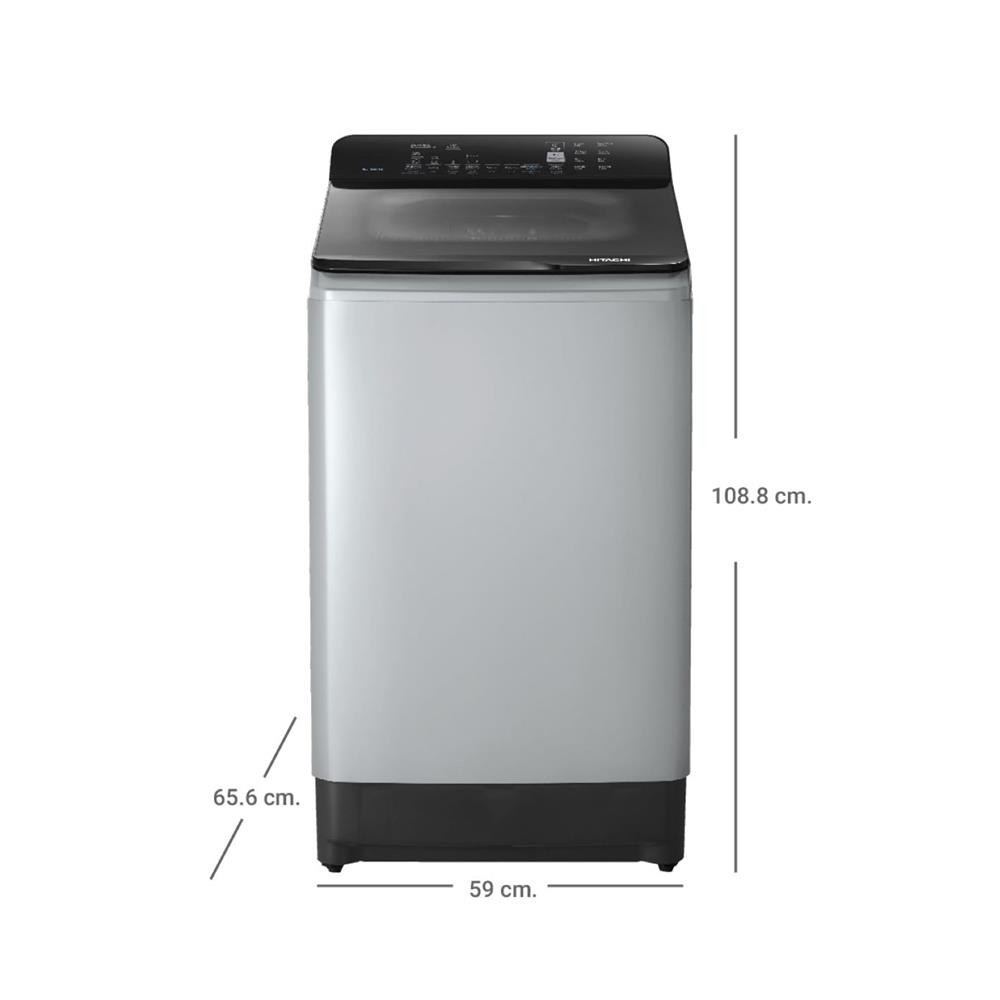 เครื่องซักผ้าฝาบน HITACHI LTL 10MW0T CG 10 กก. สีเทา