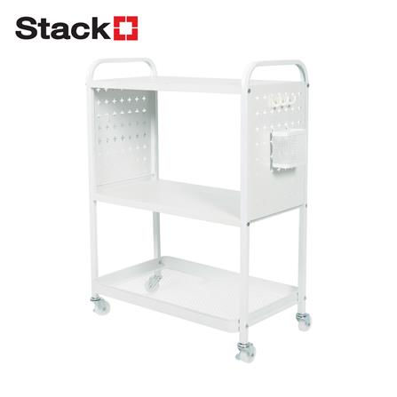 ชั้นวาง 3 ชั้น มีล้อ STACKO TIDY 60.2x34.1x81 ซม. สีขาว_0