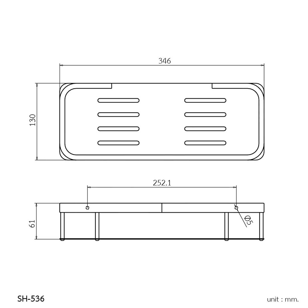 ตะแกรงวางของ WS SH-536 สเตนเลส