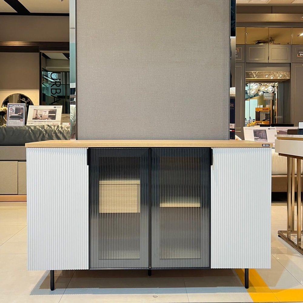 ตู้วางทีวี SB FURNITURE WHIZ 19228162 118.4 ซม. สีเทาอ่อน