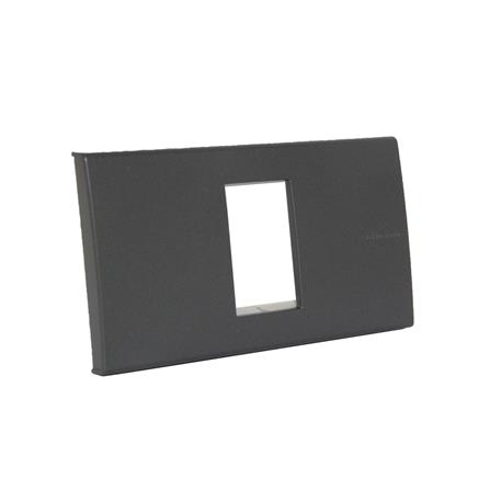 หน้ากาก 1 ช่อง BTICINO BAMBOO SAE2201TGR สีดำ_1