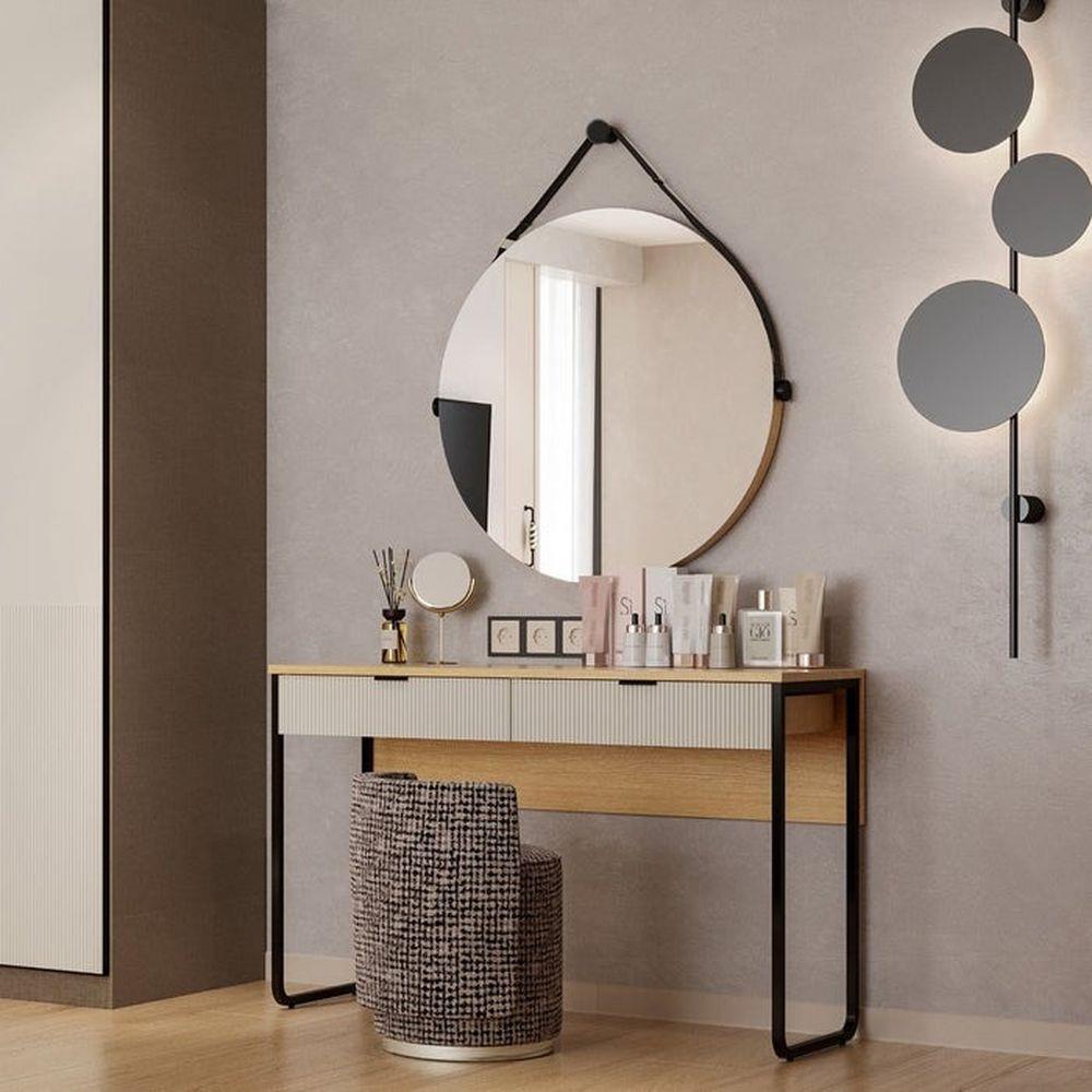 โต๊ะเครื่องแป้ง SB FURNITURE WHIZ 19228160 119.8 ซม. สีเทาอ่อน