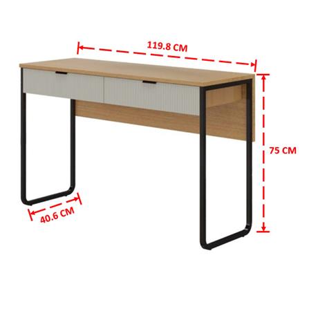 โต๊ะเครื่องแป้ง SB FURNITURE WHIZ 19228160 119.8 ซม. สีเทาอ่อน_5