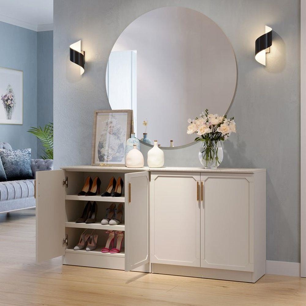 ตู้วางรองเท้า SB FURNITURE QUINN 19228846 80 ซม. สี MAGIC GREY