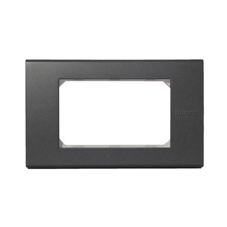 หน้ากาก 3 ช่อง BTICINO BAMBOO SAE2203TGR สีดำ