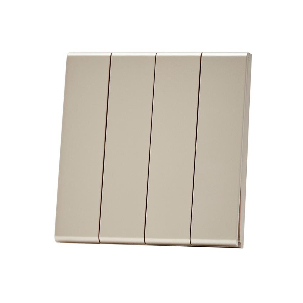 ชุดสวิตซ์ 2 ทาง 4 ช่อง SAHN D042-G สีทอง