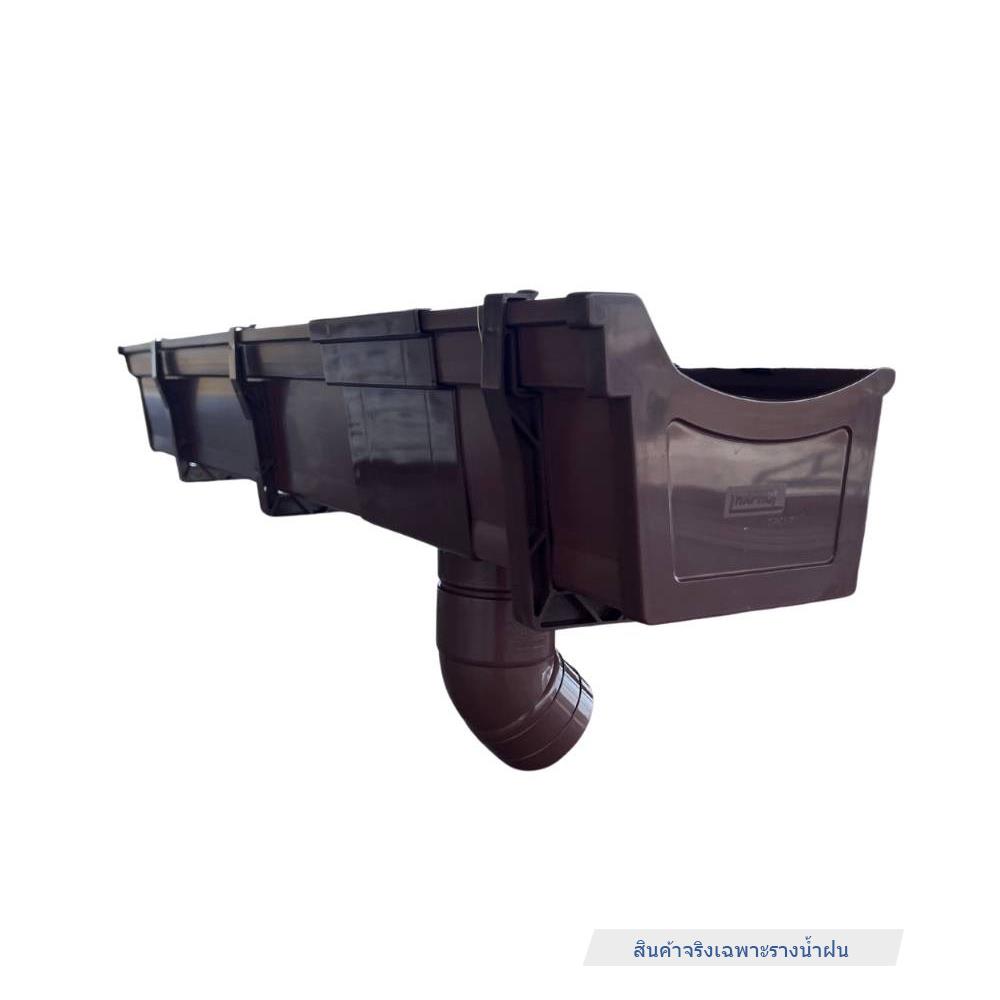 รางน้ำฝนไวนิล THAPHOL 3 ม. สีน้ำตาล