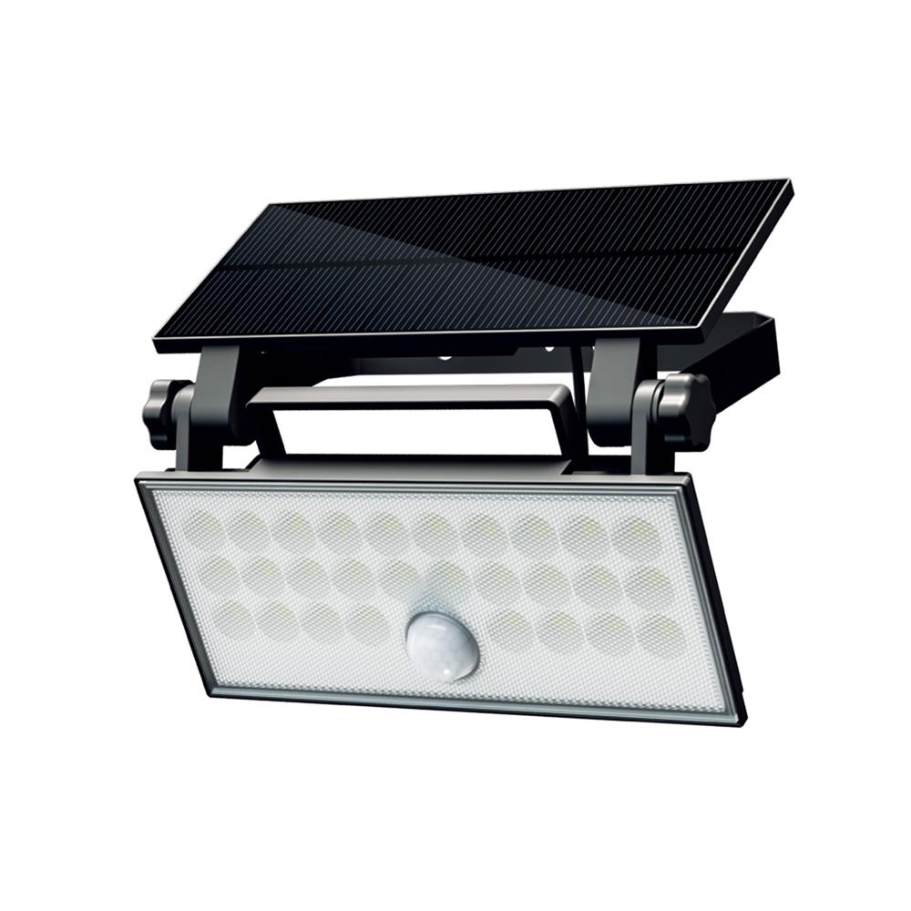 ไฟผนังภายนอก SOLAR BEC WING2-BK 25 วัตต์ DAYLIGHT สีดำ