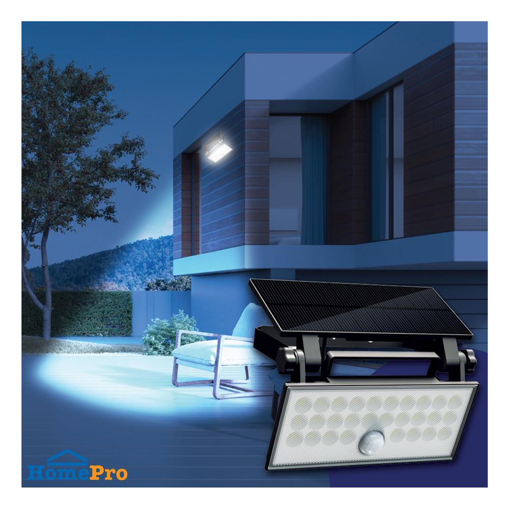 ไฟผนังภายนอก SOLAR BEC WING2-BK 25 วัตต์ DAYLIGHT สีดำ