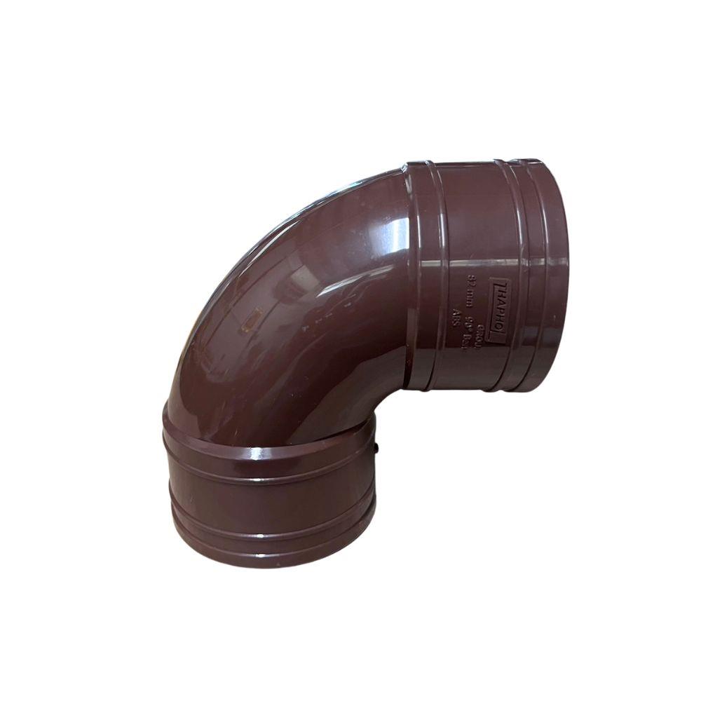 ข้องอ 90 องศา ABS THAPHOL สีน้ำตาล