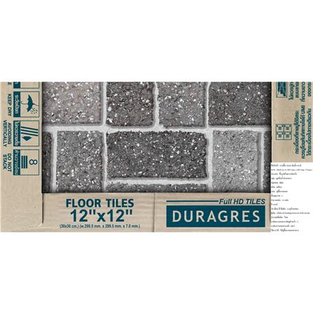 กระเบื้องพื้น 12x12 นิ้ว DURAGRES ฮัตตั้น เทา A 1 ตร.ม._3