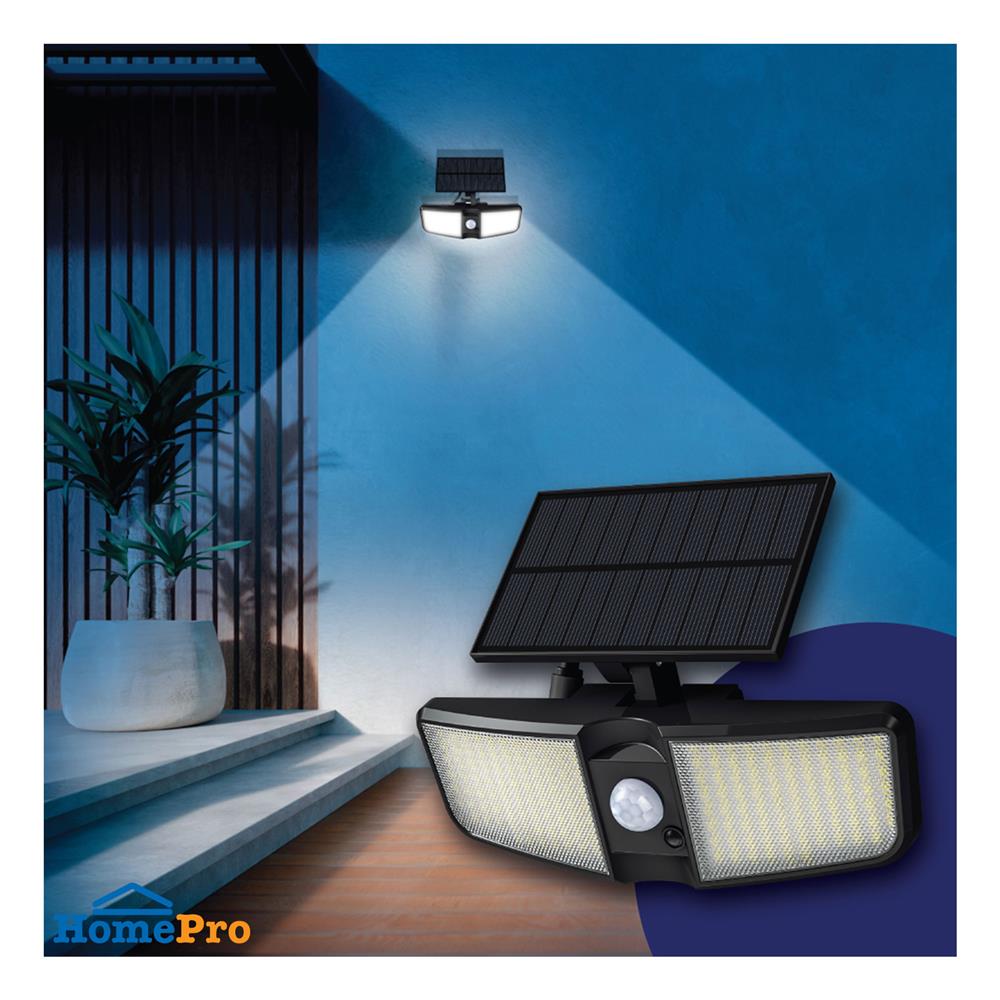 ไฟผนังภายนอก SOLAR BEC SPLIT-2BK 25 วัตต์ DAYLIGHT สีดำ