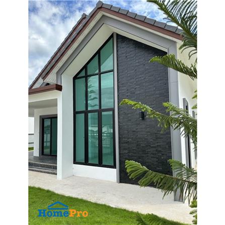 หินกาบ 10x30 ซม. หินโคราช จิ๊กซอว์สีดำแบบ 7 ชิ้น_10