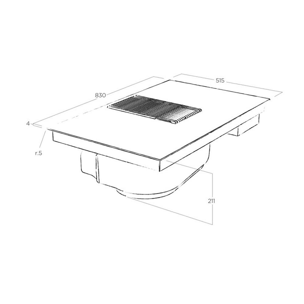 เตาฝังอินดักชั่น ELICA NIKOLATESLA PRIME BL/83 83 ซม.