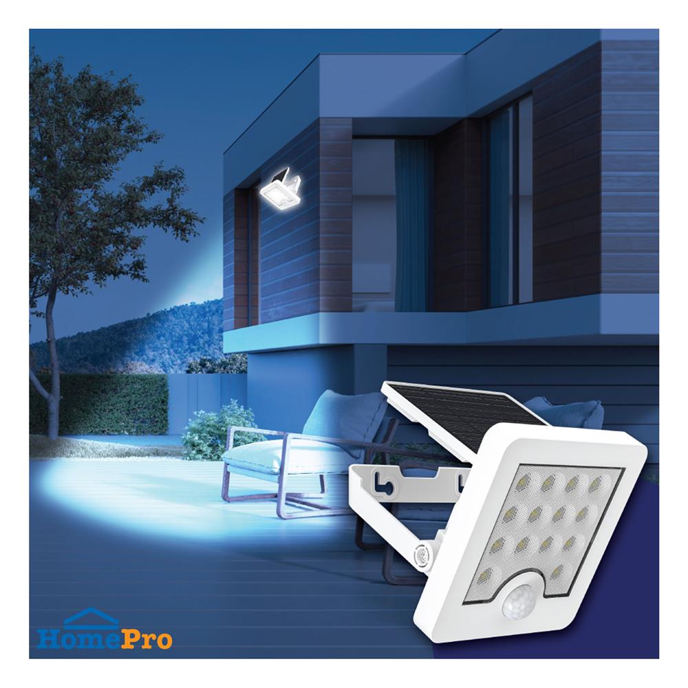 ไฟผนังภายนอก SOLAR BEC WING1-WH 20 วัตต์ DAYLIGHT สีขาว