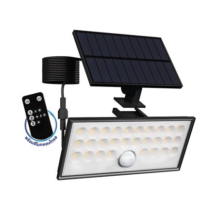 ไฟผนังภายนอก SOLAR BEC SPLIT-1BK 25 วัตต์ DAYLIGHT สีดำ_0