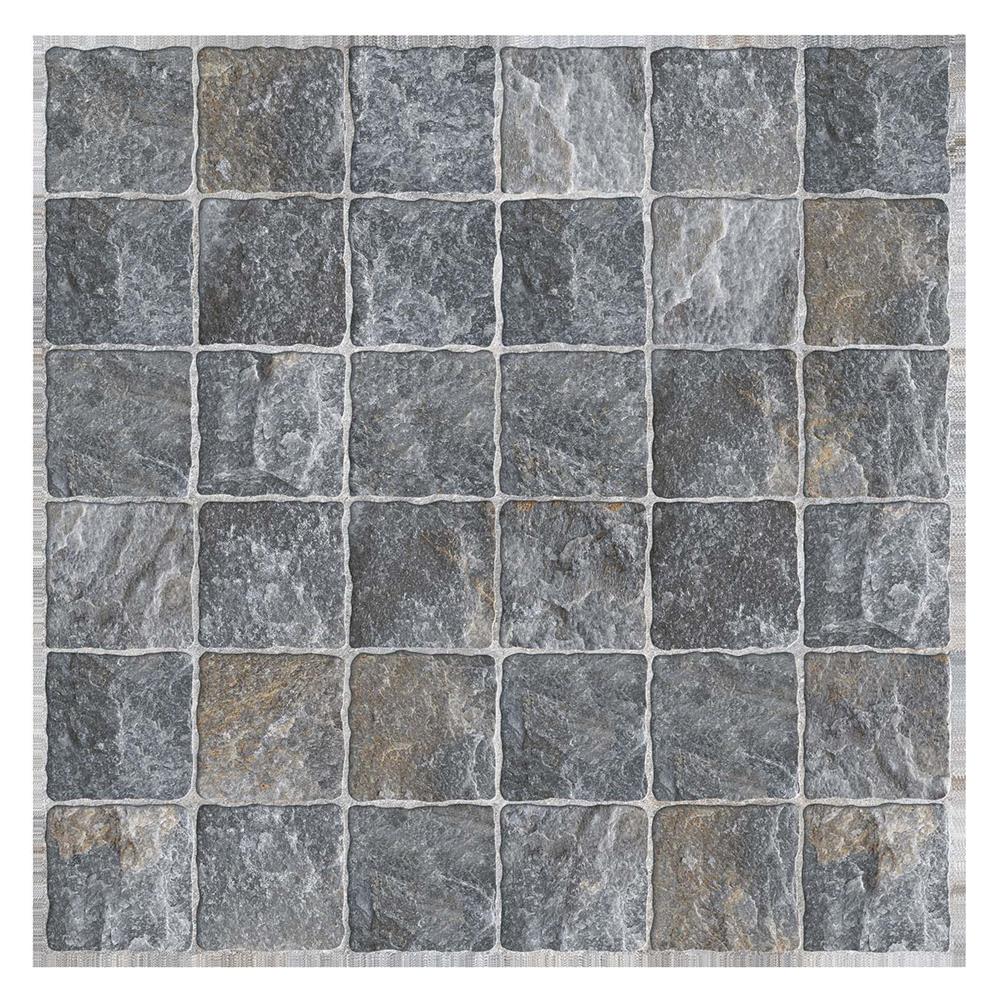 กระเบื้องพื้นพอร์ซเลน 59.8x59.8 ซม. TARA บี สโตน เทา A 1.07 ตร.ม.