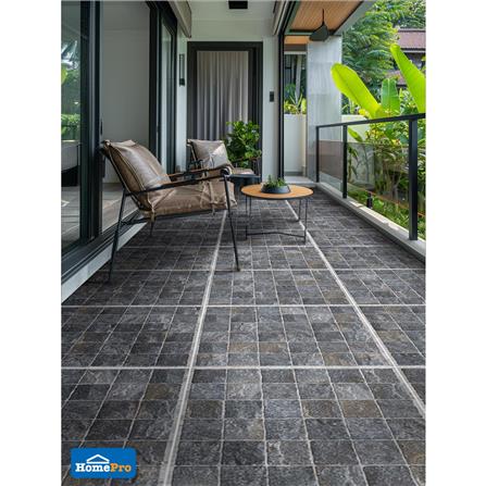 กระเบื้องพื้นพอร์ซเลน 59.8x59.8 ซม. TARA บี สโตน เทา A 1.07 ตร.ม._3