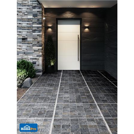 กระเบื้องพื้นพอร์ซเลน 59.8x59.8 ซม. TARA บี สโตน เทา A 1.07 ตร.ม._5