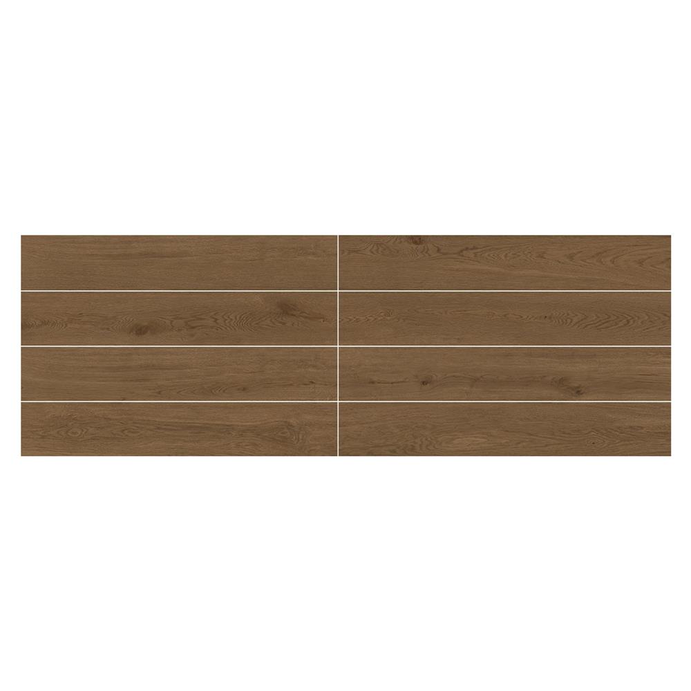 กระเบื้องพื้นพอร์ซเลน 20x100 ซม. TARA โลโฟเทนวู๊ด น้ำตาลเข้ม PM 1.2 ตร.ม.