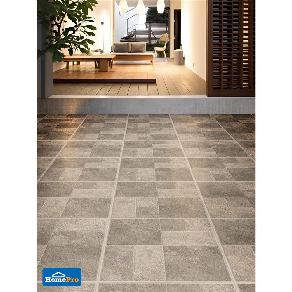 กระเบื้องพื้นพอร์ซเลน 59.8x59.8 ซม. TARA ดี สโตน น้ำตาล A 1.07 ตร.ม.