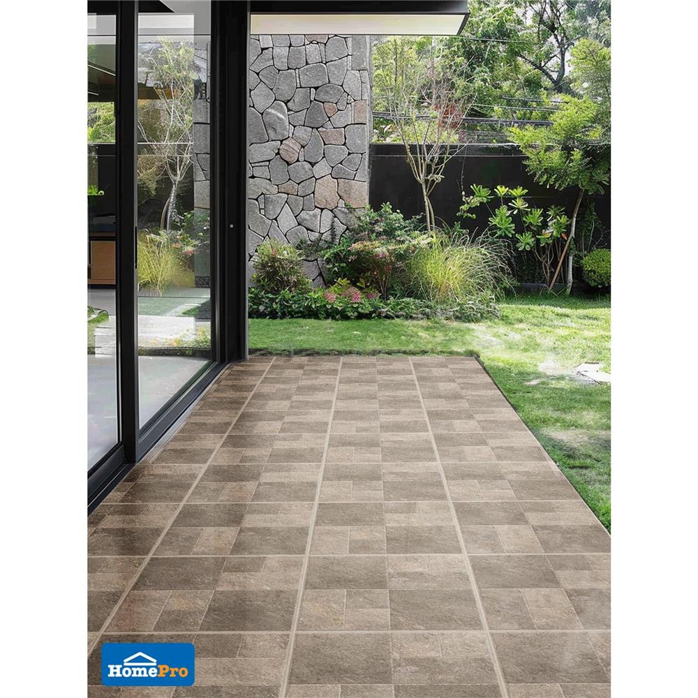 กระเบื้องพื้นพอร์ซเลน 59.8x59.8 ซม. TARA ดี สโตน น้ำตาล A 1.07 ตร.ม.