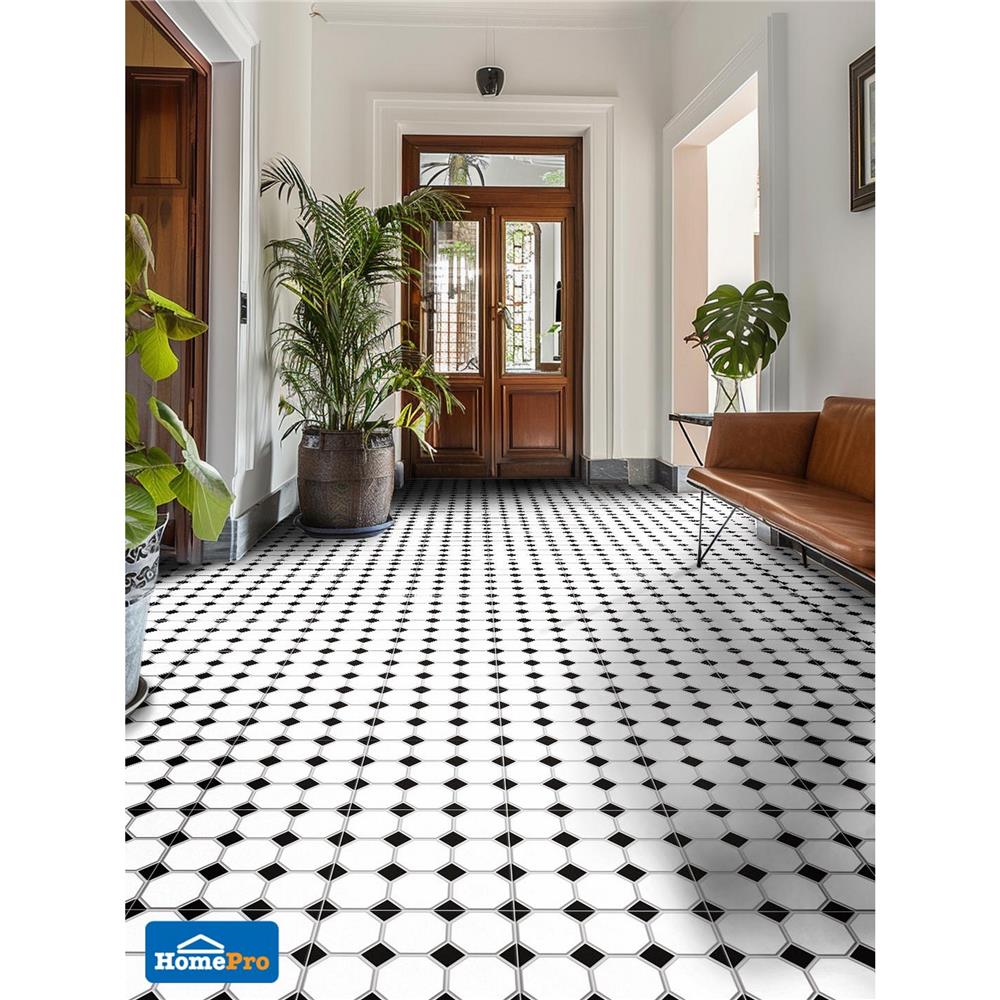 กระเบื้องพื้น 16x16 นิ้ว COTTO มิคาเอล ขาว PM 0.96 ตร.ม.