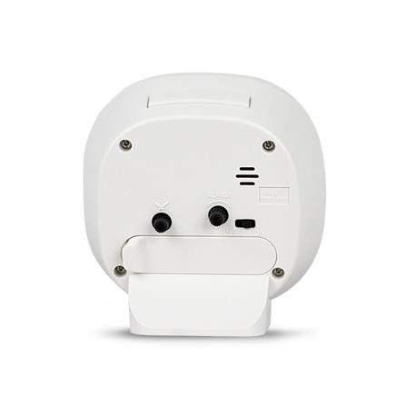 นาฬิกาปลุก RHYTHM 8RE674WR03 4X4 นิ้ว สีขาว/เทา_3