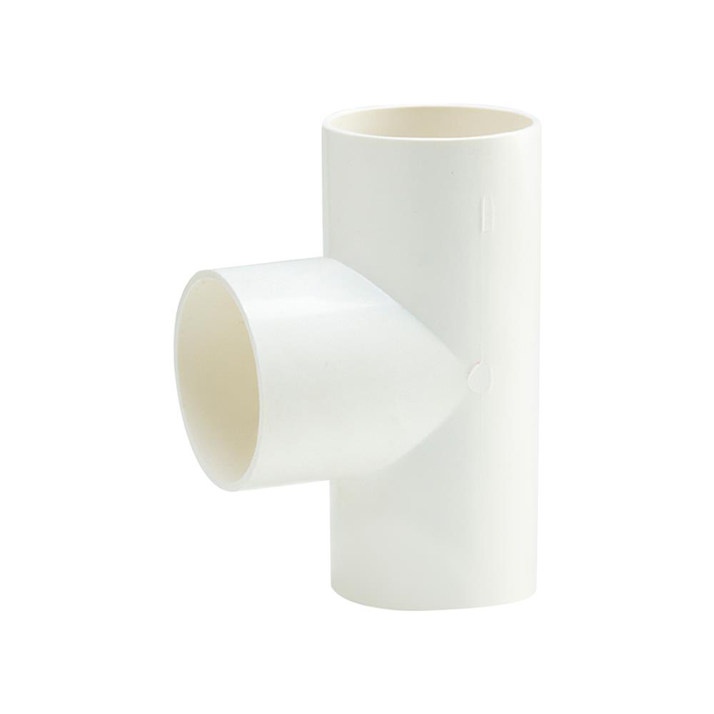 ข้อต่อสามทาง PVC ตราช้างNPI 3/8 นิ้ว มาตรฐาน JIS สีขาว