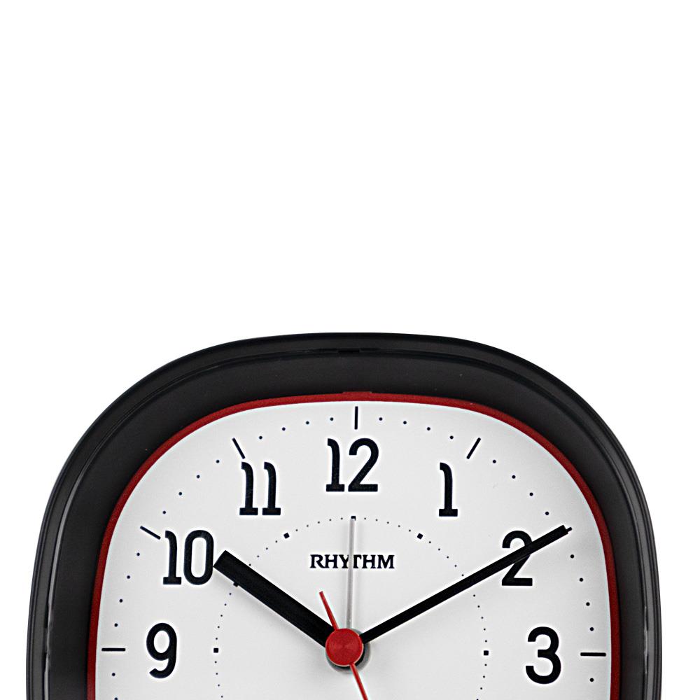 นาฬิกาปลุก RHYTHM 8RE674WR02 4X4 นิ้ว สีดำ