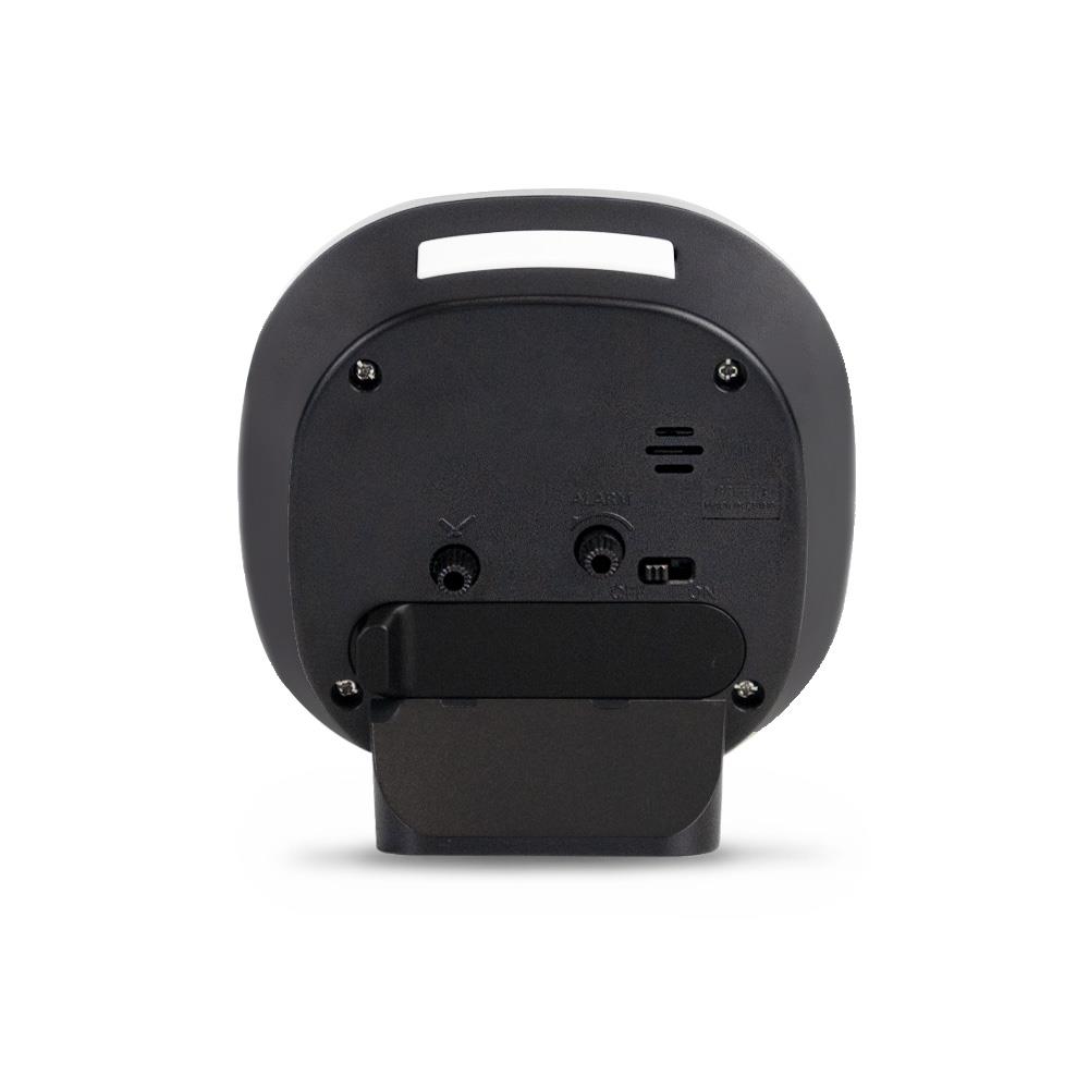 นาฬิกาปลุก RHYTHM 8RE674WR02 4X4 นิ้ว สีดำ