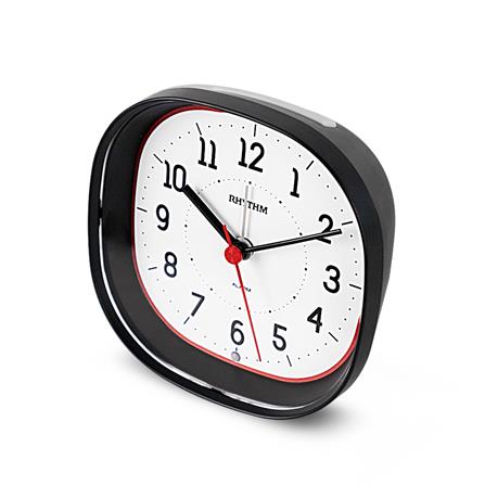 นาฬิกาปลุก RHYTHM 8RE674WR02 4X4 นิ้ว สีดำ_1