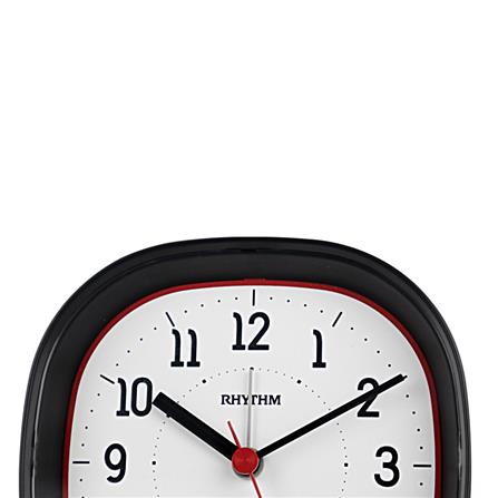 นาฬิกาปลุก RHYTHM 8RE674WR02 4X4 นิ้ว สีดำ_3
