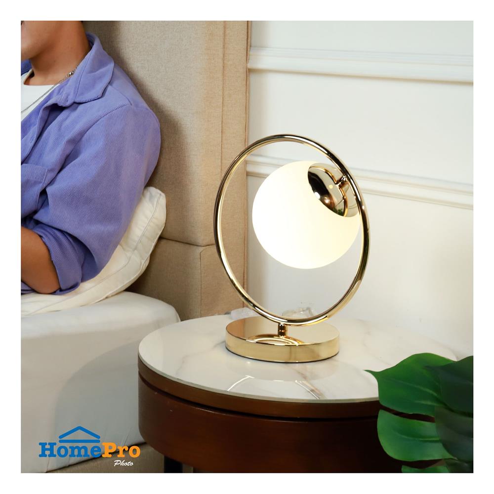 ไฟตั้งโต๊ะ CARINI MT2271 สีขาว/ทอง