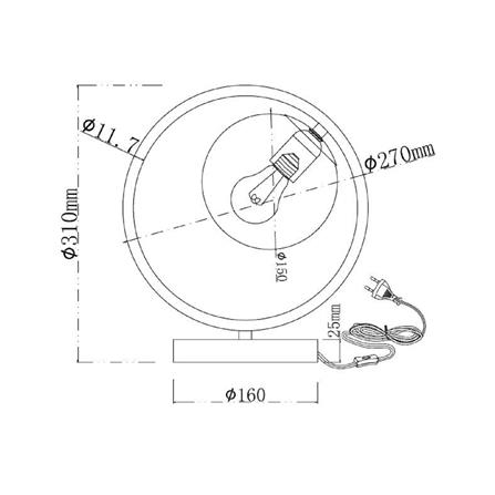 ไฟตั้งโต๊ะ CARINI MT2271 สีขาว/ทอง_7