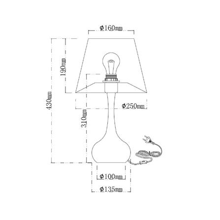 ไฟตั้งโต๊ะ CARINI MT23687WH สีขาว_7