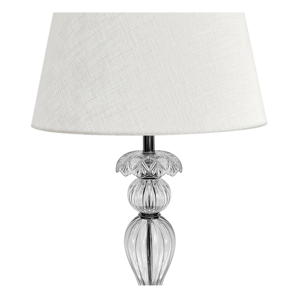 ไฟตั้งโต๊ะ CARINI MT2268A สีเงิน/ใส/ขาว