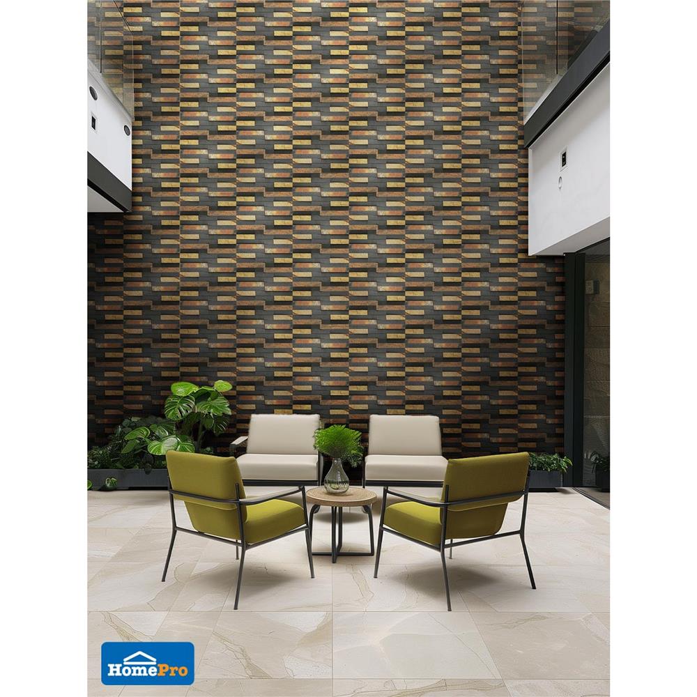 หินกาบ 10x30 ซม. หินโคราช จิ๊กซอว์สีสนิมแบบ 8 ชิ้น