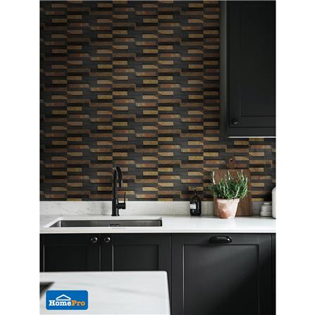 หินกาบ 10x30 ซม. หินโคราช จิ๊กซอว์สีสนิมแบบ 8 ชิ้น_4