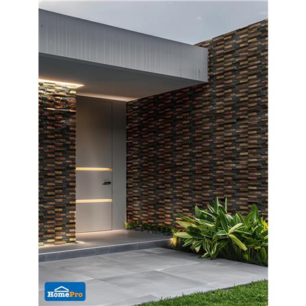 หินกาบ 10x30 ซม. หินโคราช จิ๊กซอว์สีสนิมแบบ 8 ชิ้น_7