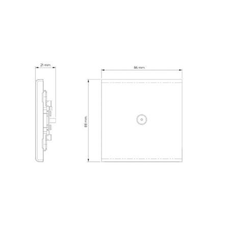เต้ารับโทรทัศน์ SAHN D15-G สีทอง_4