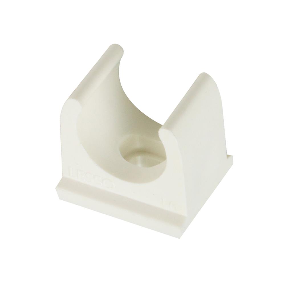 คลิปก้ามปู PVC ตราช้างNPI 3/8 นิ้ว มาตรฐาน JIS สีขาว