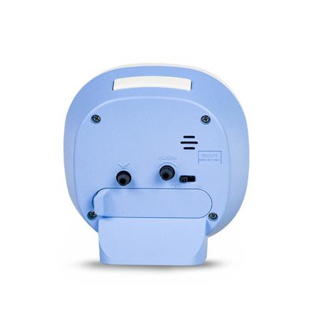 นาฬิกาปลุก RHYTHM 8RE674WR04 4X4 นิ้ว สีขาว/ฟ้า_3