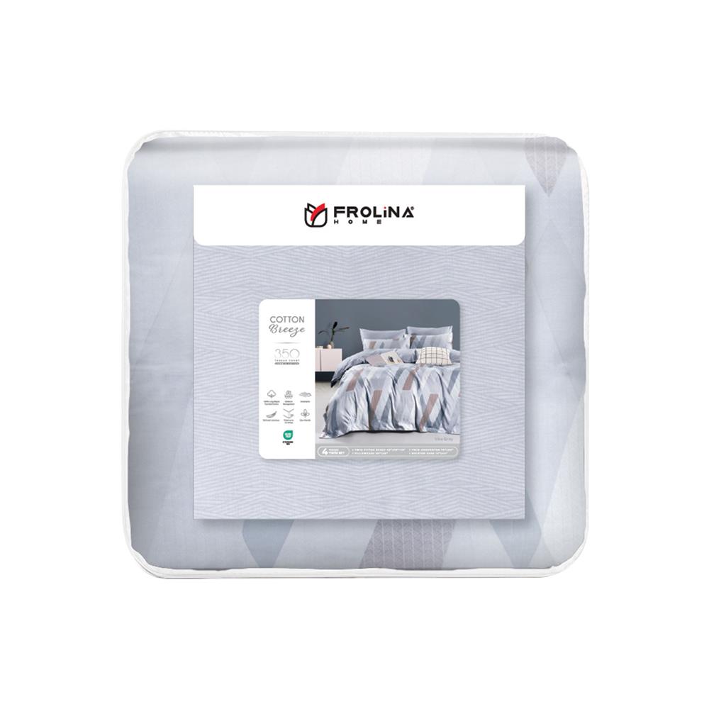 ชุดผ้าปูที่นอน 3.5 ฟุต 4 ชิ้น FROLINA COTTON BREEZE CBDF006