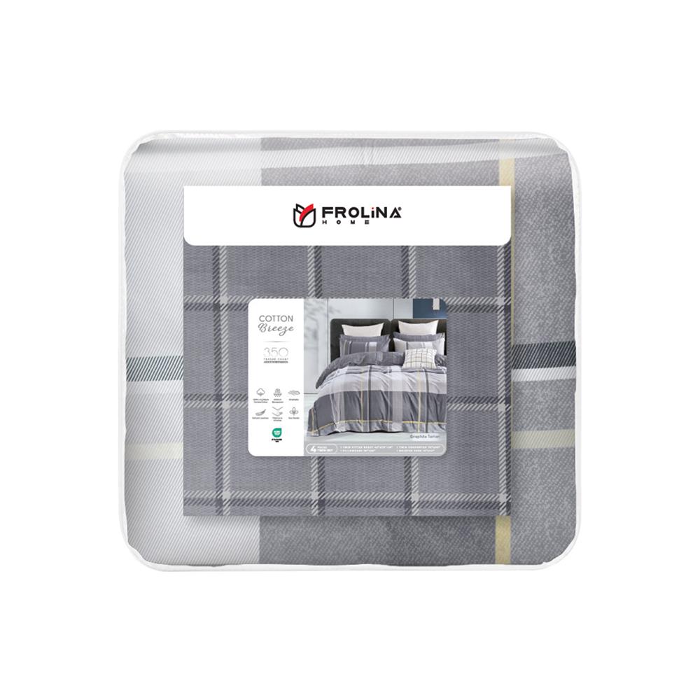 ชุดผ้าปูที่นอน 3.5 ฟุต 4 ชิ้น FROLINA COTTON BREEZE CBDF003