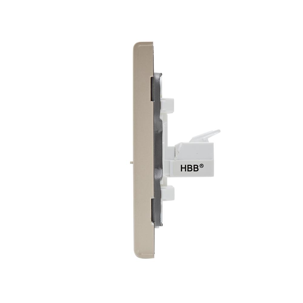 เต้ารับโทรศัพท์ SAHN 6P/4C D17-G สีทอง