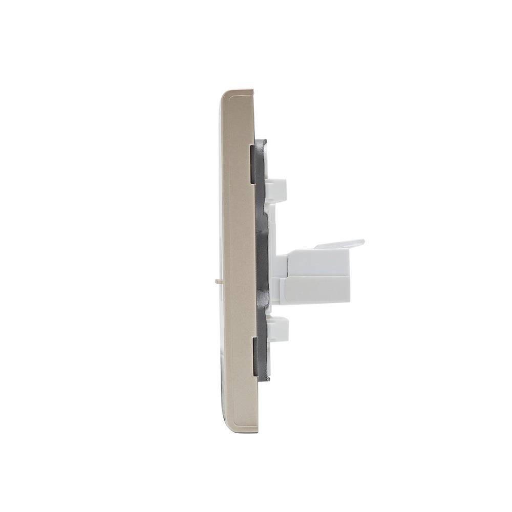 เต้ารับโทรศัพท์และคอมพิวเตอร์ SAHN 6P/6C D19-G สีทอง