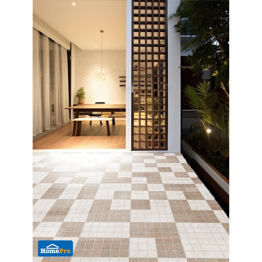 กระเบื้องพื้น 12x12 นิ้ว DURAGRES เวิลด์สโตน น้ำตาล A 1 ตร.ม.