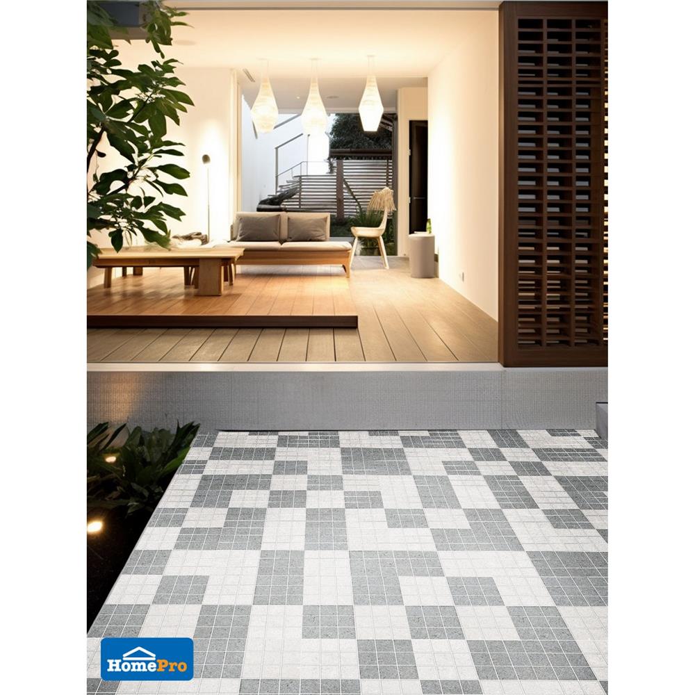 กระเบื้องพื้น 12x12 นิ้ว DURAGRES เวิลด์สโตน เทา A 1 ตร.ม.